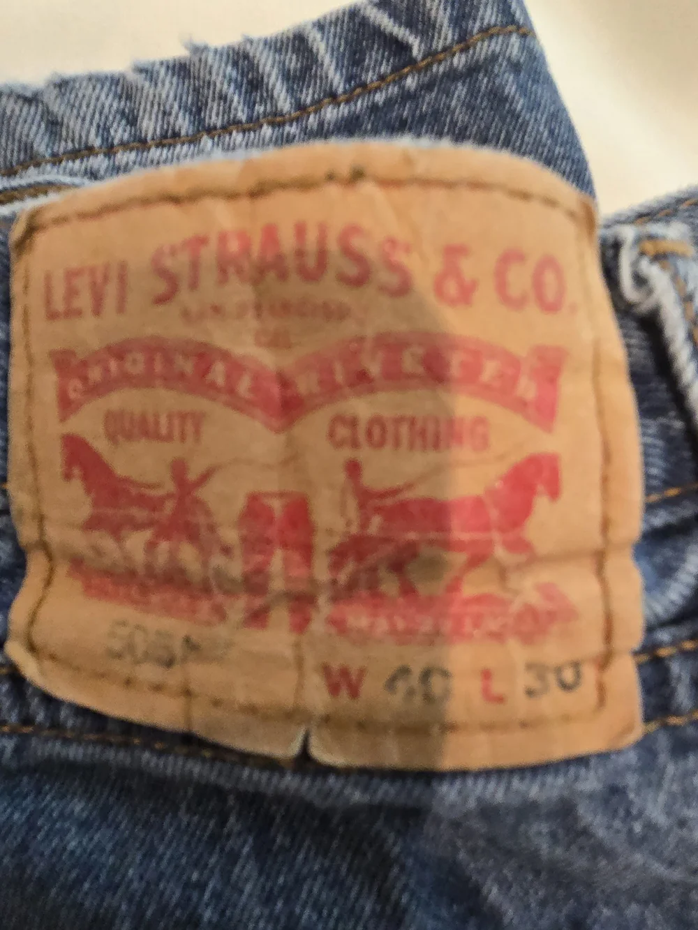 Levi's 505 Men’s Blue Denim Jeans 40 X 30